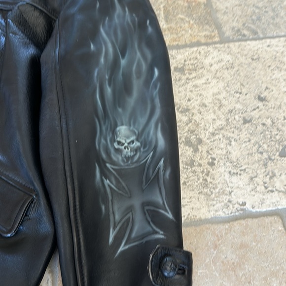 Vintage Leather coat jacket field coat - Picture 2 of 11